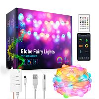 Уличная Светодиодная гирлянда RGB с WiFi+Bluetooth RSH(шарики)